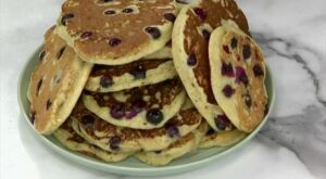 Blueberry Pancakes | Recipe | Food network recipes, Homemade blueberry pancakes, Food