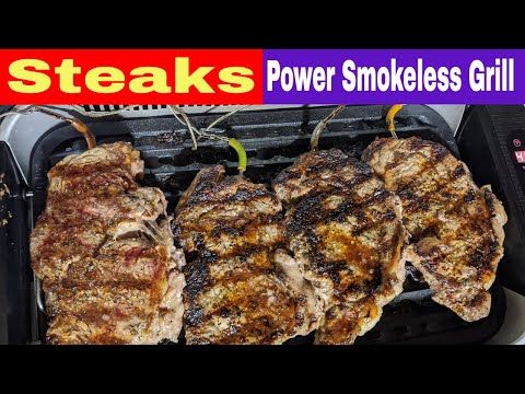 cooking steaks on a power smokeless grill – Google Search | How to cook steak, Easy steak recipes, Indoor grill recipes