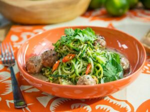 Thai Green Curry Meatballs with Zoodles (Spring Into Summer: Thursday) – Jeff Mauro, “The Kitchen” on the Food Network.