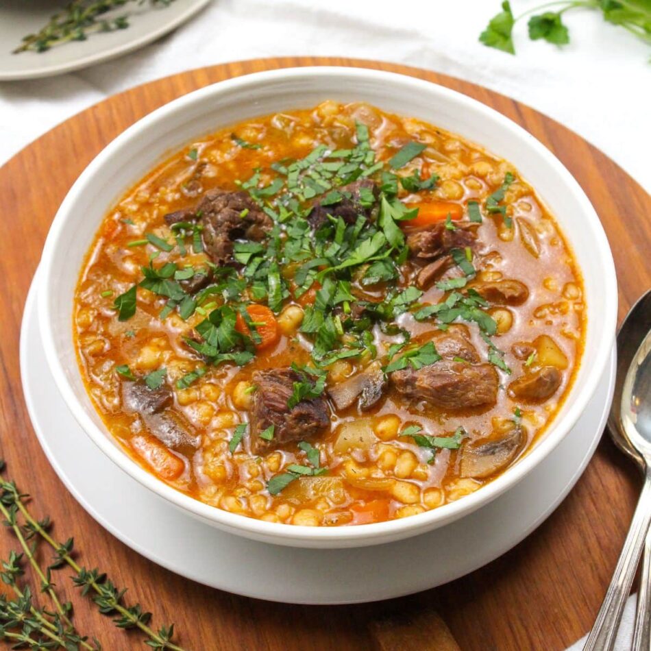 Instant Pot Beef & Barley Soup – fANNEtastic food