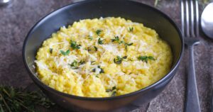 Make Italian comfort food at home with Lidia Bastianich’s creamy risotto Milanese