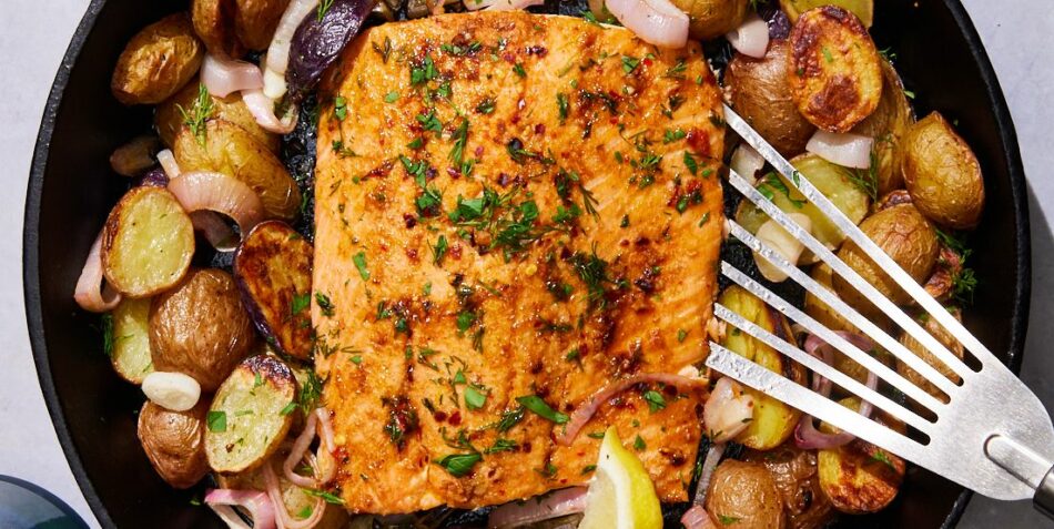 Skillet Salmon & Potatoes Is Our New Favorite One-Pan Dinner