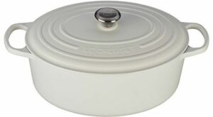 Le Creuset Enameled Cast Iron Signature Oval Dutch Oven, 9.5 qt., White | Dutch oven, Cookware set, Enameled cast iron