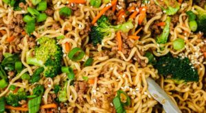 Easy Ground Beef Noodle Stir Fry | Get On My Plate