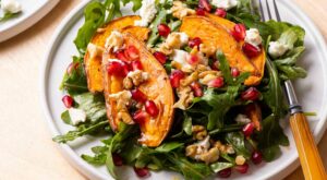 Roasted Sweet Potato & Arugula Salad with Pomegranate & Walnuts – EatingWell