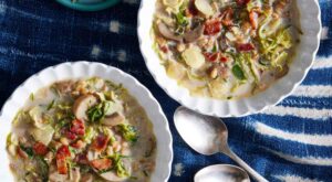 Brussels Sprout & Farro Soup with Bacon – EatingWell
