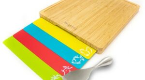 BergHOFF 5Pc Aaron Probyn Cheese Board Set, Bamboo Cutting Board, Cheese Knives – Target