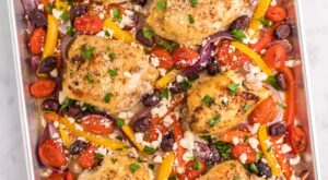Greek Chicken Sheet Pan Dinner – My Heavenly Recipes