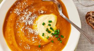 Velvety Winter Squash Soup with Smoky Garlic Custard – EatingWell