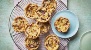 5-ingredient cheddar and red onion tartlets – BBC