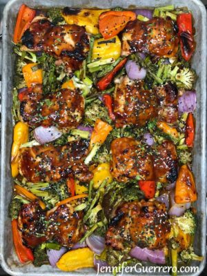 Teriyaki Chicken Sheet Pan Supper recipe – Pioneer Woman Cooks: Super Easy! – JenniferGuerrero.com – Pinterest