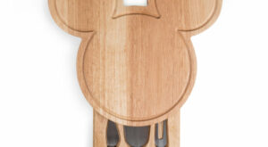 Mickey Mouse – Head Shaped Cheese Board with Tools – Picnic Time