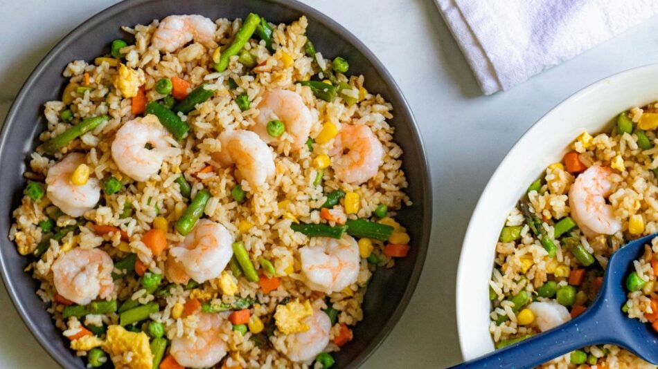 Shrimp fried rice recipe gets dinner ready fast