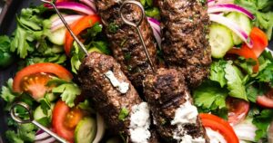 Beef Kofta Kebabs with Tzatziki | The Modern Proper