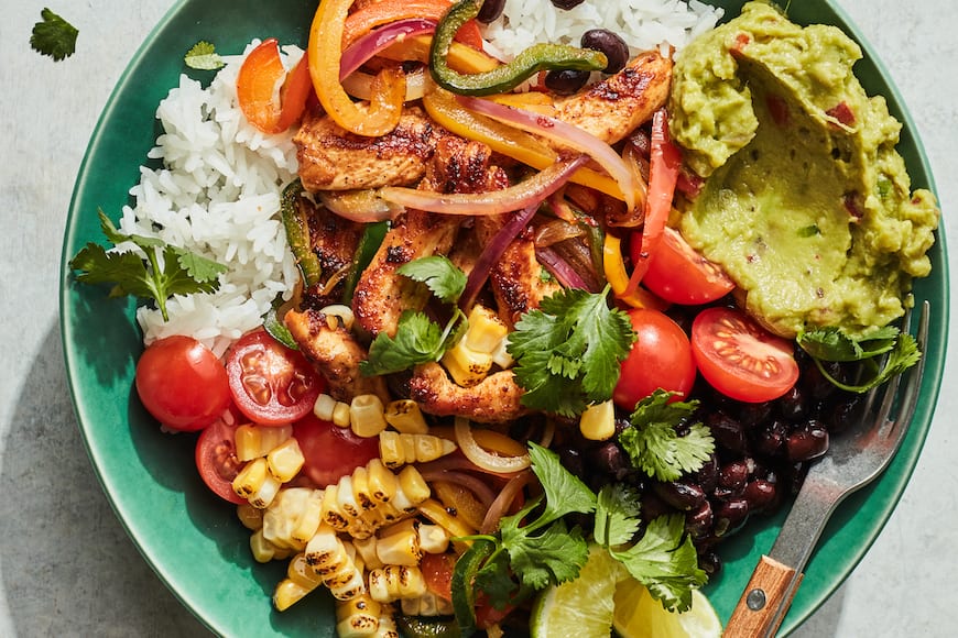 Easy Chicken Fajitas Bowls – What’s Gaby Cooking