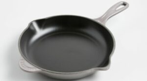 Le Creuset Classic 9″ Oyster Grey Enameled Cast Iron Skillet + Reviews | Crate & Barrel