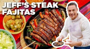How to Make Skirt Steak Fajitas with Jeff Mauro | Food Network | Food network recipes, Skirt steak fajitas, Steak fajitas
