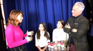 Ginger Zee here with Geoffrey Zakarian and his daughters chatting about cooking with your kids | Ginger Zee here with Geoffrey Zakarian and his daughters Anna and Madeline chatting about cooking with your kids using Campbell’s! | By Good Morning America | Facebook
