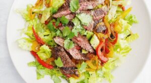 Fajita Steak Salad — Delish | Salad side dishes, Steak salad, Steak salad recipe