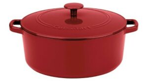 Cuisinart Chef’s Classic 7qt Red Enameled Cast Iron Round Casserole with Cover – CI670-30CR