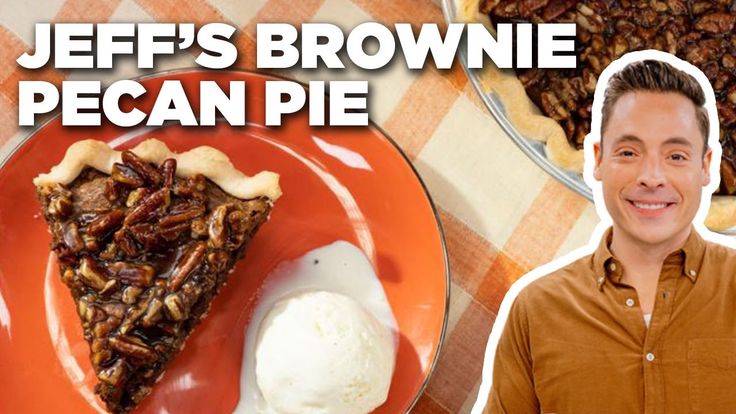 Jeff Mauro’s Brownie Pecan Pie | The Kitchen | Food Network – YouTube | Food network recipes, The kitchen food network, Pecan pie