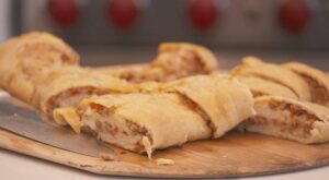 4-Ingredient Sausage Bread | Jeff Mauro | Recipe | Sausage bread, Recipes, Food network recipes