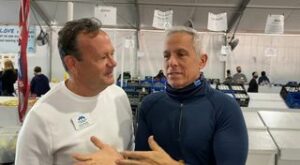 CEO Tim Marks and Iron Chef Geoffrey Zakarian at the Tampa Holiday Tent! | Watch as Metropolitan Ministries CEO Tim Marks chats with our amazing friend, Iron Chef, Chopped Judge, and Food Network Host Geoffrey Zakarian about the… | By Metropolitan Ministries | Facebook