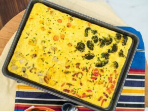 Cheat Sheet Roasted Vegetable Frittata (Weeknight Wins) – Jeff Mauro, “The Kitchen” on the Food Network.