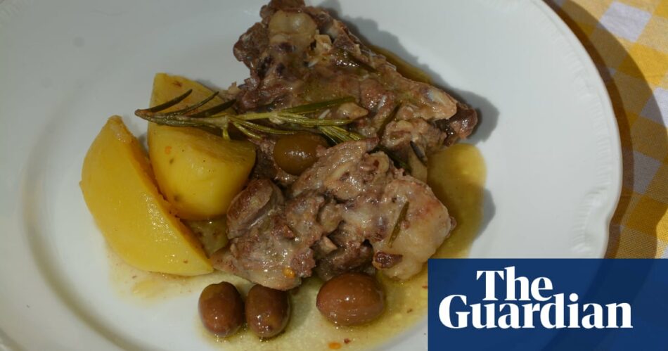 Rachel Roddy’s recipe for braised goat with rosemary and potatoes | A kitchen in Rome