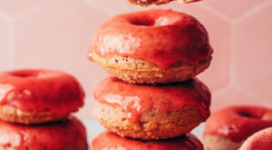 Easy Baked Strawberry Donuts (Vegan + GF)