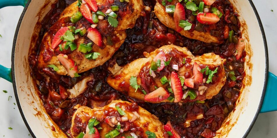 Strawberry-Jalapeño Chicken Is The Dinner Made For That Sweet & Spicy Fix