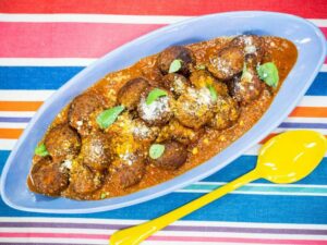 Italian Meatballs in Vodka Sauce (College Homecoming) – Jeff Mauro, “The Kitchen” on the Food Network.