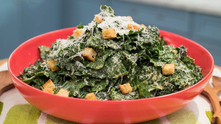 Kale Caesar with Geoffrey Zakarian | Kale caesar salad, Food network recipes, Caesar salad