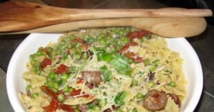 Giada’s Sausage, Artichoke & Sun-Dried Tomato Pasta