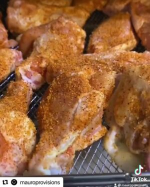 When Jeffy want Wingy, Jeffy rub in da BCD, overnight if youse can, then in the air fryer until golden and crispy.

#barbecuechipdust #bcd… | By Jeff Mauro | Facebook