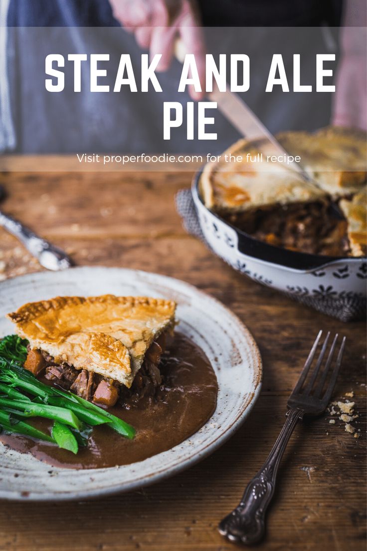 Make this easy steak and ale pie at home with fall-apart chunks of braising steak and either homemade or shop bought shortc… | Steak and ale, Ale pie, Steak ale pie