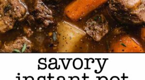 This Instant Pot Beef Stew is loaded with tender chunks of beef, carrots and p… | Instant pot beef stew recipe, Instant pot soup recipes, Instant pot dinner recipes
