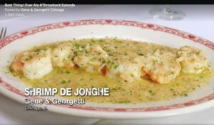 Featured On The Best Thing I Ever Ate: #Throwback – Gene And Georgetti | Gene and georgetti, Buttery shrimp, Cooking channel