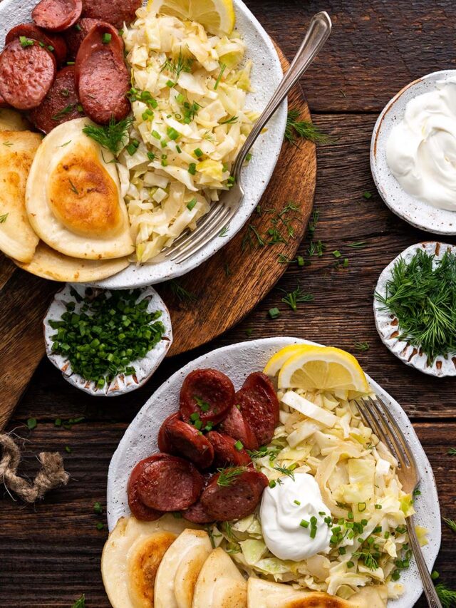 Kielbasa and Pierogi Bowls – Polish Comfort Food! – An Edible Mosaic™