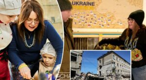 Rachael Ray travels to Ukraine to deliver ice cream machine to orphans