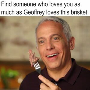 GZ Loves Brisket | That’s true love ❤️❤️

Catch Geoffrey Zakarian on a new episode of All-Star #BestThingIEverAte TONIGHT at 9|8c. Plus, keep your eyes out for the special… | By Food Network | Facebook