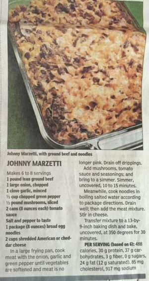 Johnny Marzetti | Beef casserole recipes, Beef recipes for dinner, Recipes