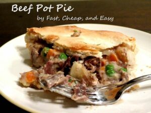 Fast, Cheap, & Easy: Beef Pot Pie | Beef pot pie recipe, Pot pies recipes, Beef pot pies