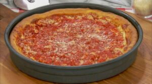True Chicago-Style Deep-Dish Pizza | Recipe | Deep dish pizza recipe, Deep dish pizza, Food network recipes