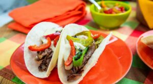 Grilled Prime Cheesesteak Tacos (Dishes for Dad) – Jeff Mauro, “The Kitchen” on the Food Network.