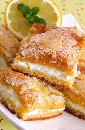 Lemon Cream Cheese Bars | Recipe | Lemon cream cheese bars, Lemon desserts, Cream cheese bars recipe