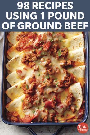 98 Recipes Using 1 Pound Of Ground Beef | Ground beef recipes easy, Recipes, Beef recipes easy