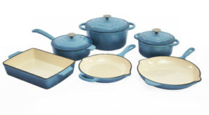 9 PC Enameled Cast Iron Cookware Set – Agave