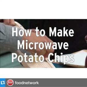 @foodnetwork Microwave Potato Chips. Make it happen with just a potato, olive oil and some salt. It really works! | By Jeff Mauro | Facebook