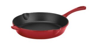 Cuisinart Chef’s Classic 10″ Enameled Cast Iron Skillet CI22-24CR – Red
